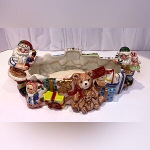 Fitz and Floyd (vintage) Santa’s Magic Workshop Tidbits Dish